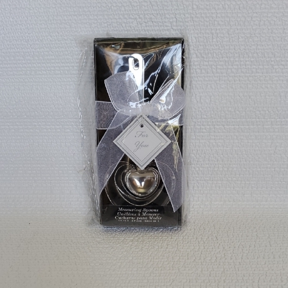 Kate Aspen Heart Measuring Spoons with Ribbon